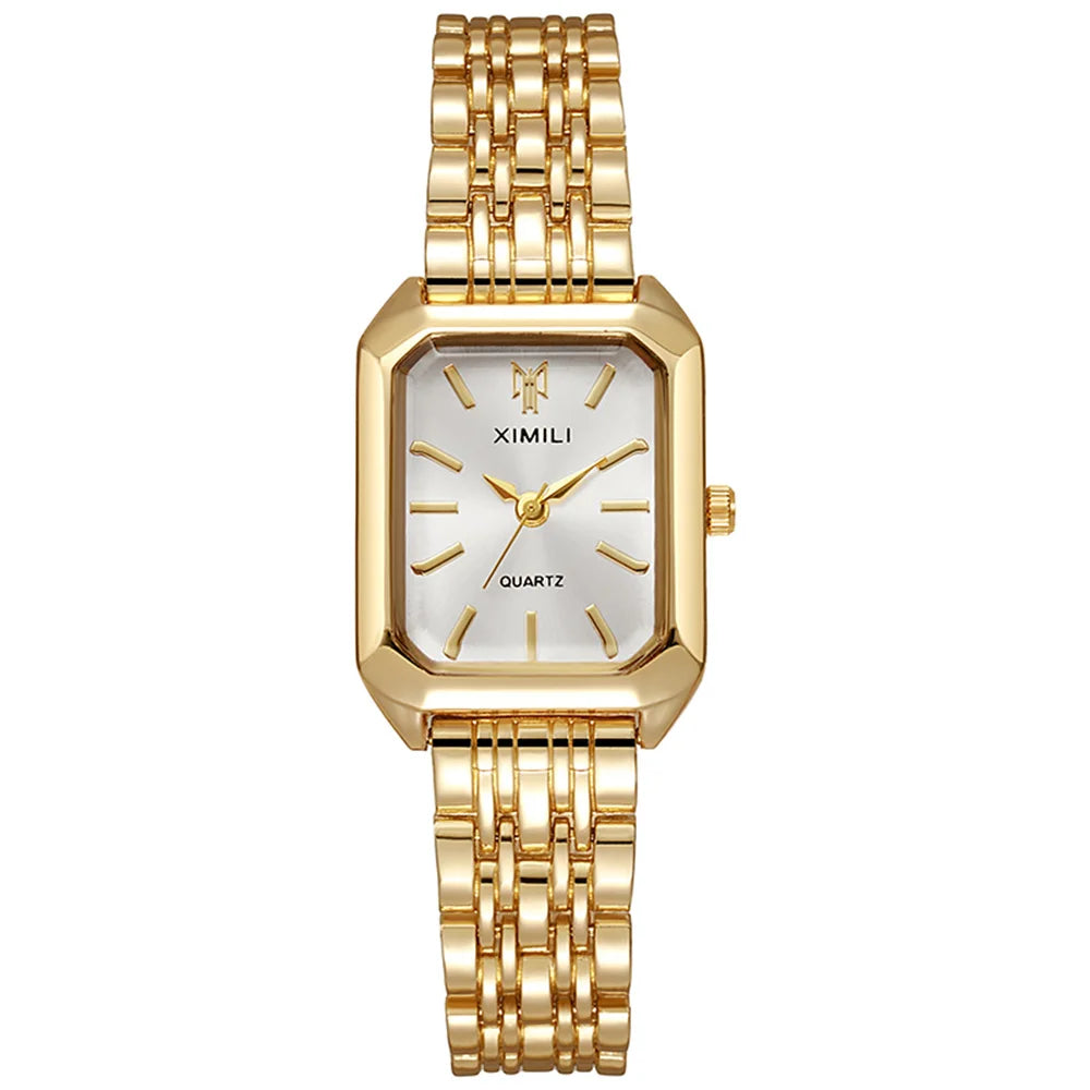 GoldenGrace – Elegant Square Quartz Watch