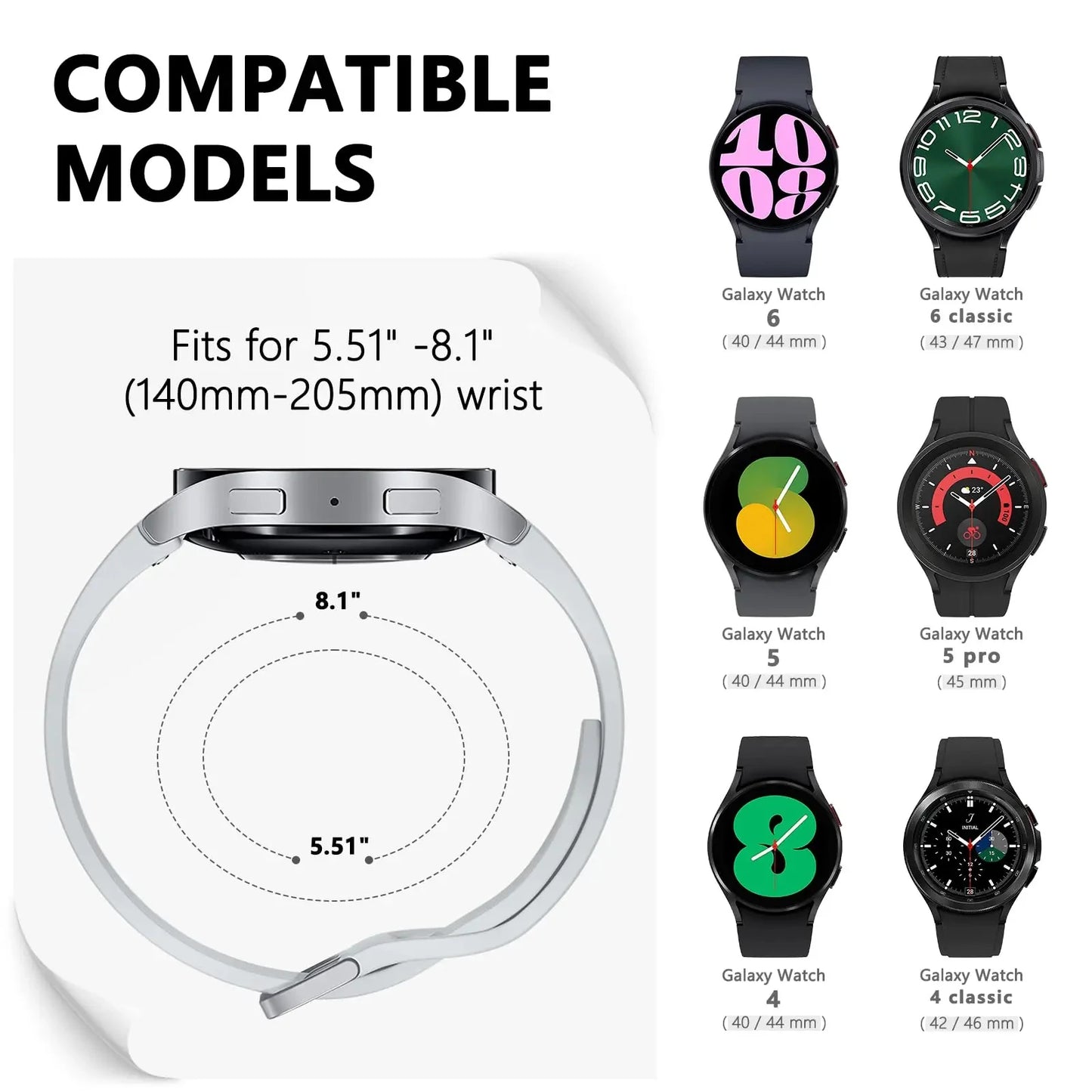 GalaxyFlex Band - Highlights flexibility and compatibility with the Galaxy Watch line.